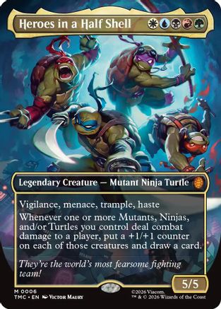 Heroes in a Half Shell (Borderless)  (TMT-006) - [Teenage Mutant Ninja Turtles] - Trinity Hobby