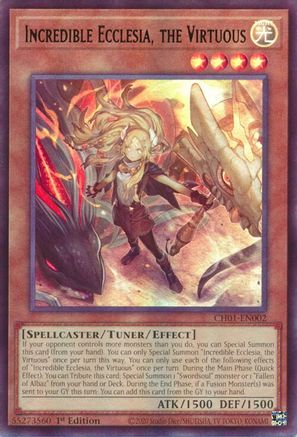 Incredible Ecclesia, the Virtuous [CH01-EN002] - THE CHRONICLES DECK: The Fallen & The Virtuous (All-Foil Edition) 1st Edition - Ultra Rare