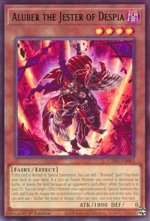 Aluber the Jester of Despia [CH01-EN003] - THE CHRONICLES DECK: The Fallen & The Virtuous (All-Foil Edition) 1st Edition - Ultra Rare