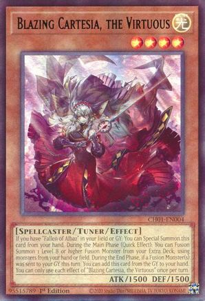Blazing Cartesia, the Virtuous [CH01-EN004] - THE CHRONICLES DECK: The Fallen & The Virtuous (All-Foil Edition) 1st Edition - Ultra Rare