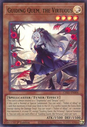 Guiding Quem, the Virtuous [CH01-EN006] - THE CHRONICLES DECK: The Fallen & The Virtuous (All-Foil Edition) 1st Edition - Ultra Rare