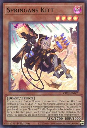 Springans Kitt [CH01-EN007] - THE CHRONICLES DECK: The Fallen & The Virtuous (All-Foil Edition) 1st Edition - Ultra Rare