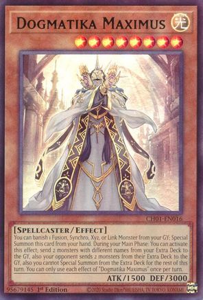 Dogmatika Maximus [CH01-EN016] - THE CHRONICLES DECK: The Fallen & The Virtuous (All-Foil Edition) 1st Edition - Ultra Rare