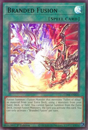 Branded Fusion [CH01-EN020] - THE CHRONICLES DECK: The Fallen & The Virtuous (All-Foil Edition) 1st Edition - Ultra Rare