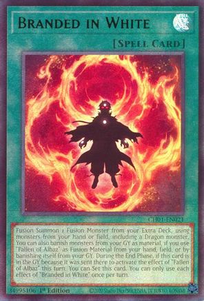 Branded in White [CH01-EN021] - THE CHRONICLES DECK: The Fallen & The Virtuous (All-Foil Edition) 1st Edition - Ultra Rare