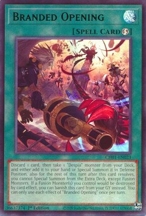 Branded Opening [CH01-EN023] - THE CHRONICLES DECK: The Fallen & The Virtuous (All-Foil Edition) 1st Edition - Ultra Rare