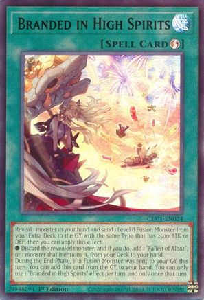 Branded in High Spirits [CH01-EN024] - THE CHRONICLES DECK: The Fallen & The Virtuous (All-Foil Edition) 1st Edition - Ultra Rare