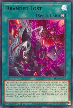 Branded Lost [CH01-EN025] - THE CHRONICLES DECK: The Fallen & The Virtuous (All-Foil Edition) 1st Edition - Ultra Rare