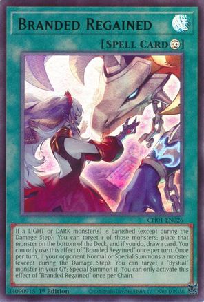Branded Regained [CH01-EN026] - THE CHRONICLES DECK: The Fallen & The Virtuous (All-Foil Edition) 1st Edition - Ultra Rare