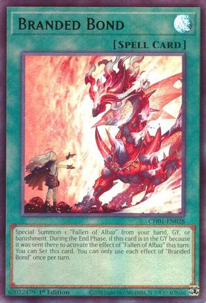 Branded Bond [CH01-EN028] - THE CHRONICLES DECK: The Fallen & The Virtuous (All-Foil Edition) 1st Edition - Ultra Rare