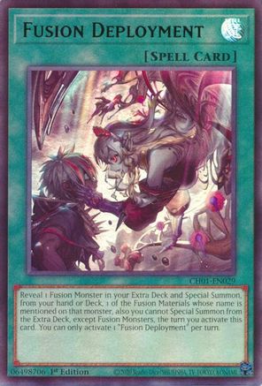 Fusion Deployment [CH01-EN029] - THE CHRONICLES DECK: The Fallen & The Virtuous (All-Foil Edition) 1st Edition - Ultra Rare - Trinity Hobby