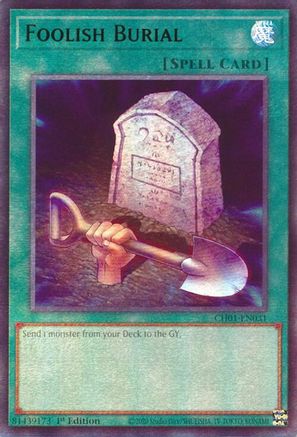 Foolish Burial [CH01-EN031] - THE CHRONICLES DECK: The Fallen & The Virtuous (All-Foil Edition) 1st Edition - Ultra Rare