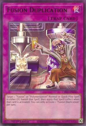 Fusion Duplication [CH01-EN040] - THE CHRONICLES DECK: The Fallen & The Virtuous (All-Foil Edition) 1st Edition - Ultra Rare
