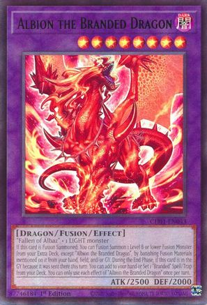 Albion the Branded Dragon [CH01-EN043] - THE CHRONICLES DECK: The Fallen & The Virtuous (All-Foil Edition) 1st Edition - Ultra Rare