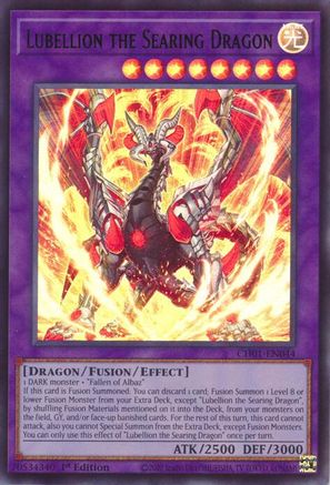 Lubellion the Searing Dragon [CH01-EN044] - THE CHRONICLES DECK: The Fallen & The Virtuous (All-Foil Edition) 1st Edition - Ultra Rare