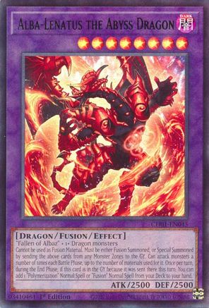 Alba-Lenatus the Abyss Dragon [CH01-EN045] - THE CHRONICLES DECK: The Fallen & The Virtuous (All-Foil Edition) 1st Edition - Ultra Rare