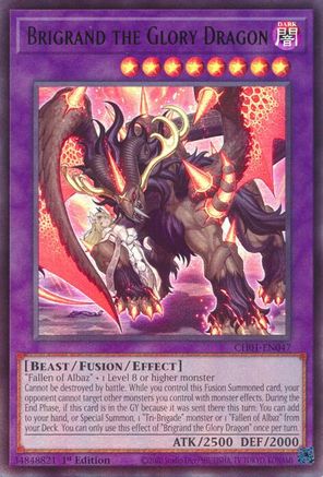 Brigrand the Glory Dragon [CH01-EN047] - THE CHRONICLES DECK: The Fallen & The Virtuous (All-Foil Edition) 1st Edition - Ultra Rare