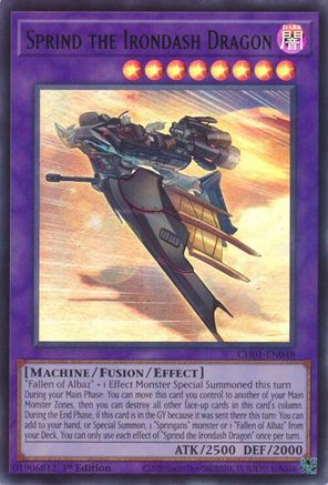 Sprind the Irondash Dragon [CH01-EN048] - THE CHRONICLES DECK: The Fallen & The Virtuous (All-Foil Edition) 1st Edition - Ultra Rare
