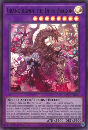 Granguignol the Dusk Dragon [CH01-EN050] - THE CHRONICLES DECK: The Fallen & The Virtuous (All-Foil Edition) 1st Edition - Ultra Rare