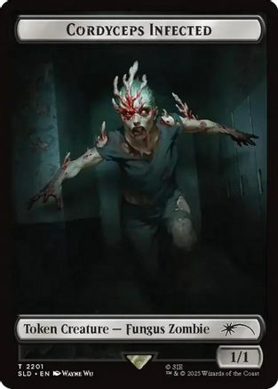 Cordyceps Infected Token (2201)  (SLD-2201) - [Secret Lair Drop Series] - Trinity Hobby