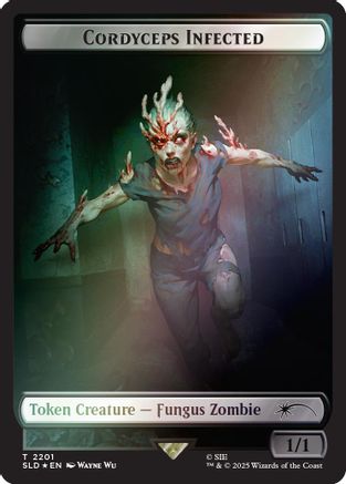 Cordyceps Infected Token (2201) (Rainbow Foil)  [Foil]  (SLD-2201) - [Secret Lair Drop Series] - Trinity Hobby