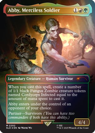 Abby, Merciless Soldier (Rainbow Foil)  [Foil]  (SLD-2202) - [Secret Lair Drop Series] - Trinity Hobby