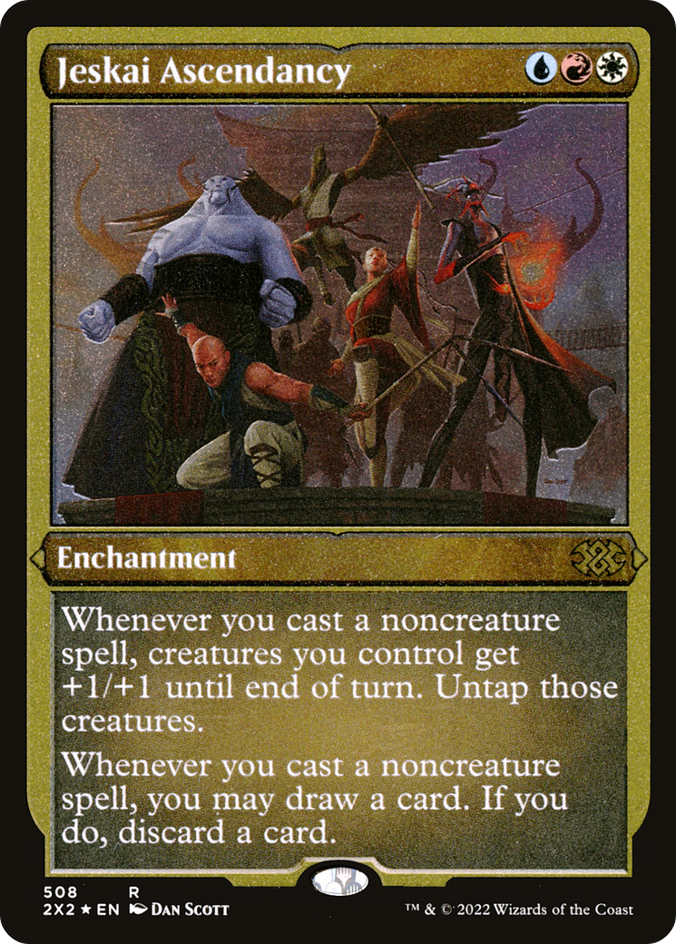 Jeskai Ascendancy (Foil Etched)  [Foil]  (2X2-508) - [Double Masters 2022] - Trinity Hobby