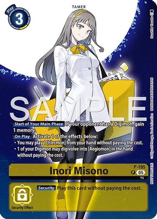 Inori Misono (Digimon Story: Time Stranger Promo Pack) (P-195) - [Digimon Promotion Cards] Foil - Trinity Hobby