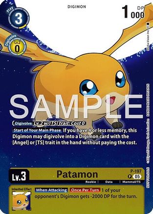 Patamon (Digimon Story: Time Stranger Promo Pack) (P) - [Digimon Promotion Cards] Foil - Trinity Hobby