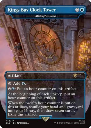 Kings Bay Clock Tower - Midnight Clock  (SLD-2217) - [Secret Lair Drop Series] - Trinity Hobby