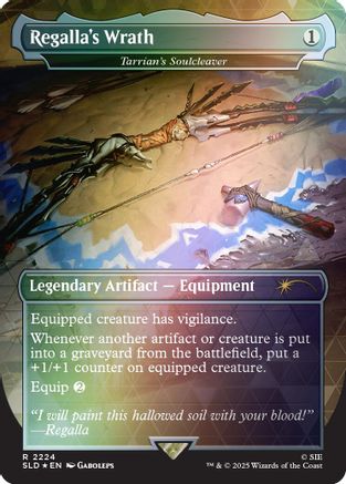 Regalla's Wrath - Tarrian's Soulcleaver (Rainbow Foil)  [Foil]  (SLD-2224) - [Secret Lair Drop Series] - Trinity Hobby