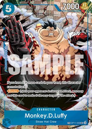 Monkey.D.Luffy - OP11-058 (TR) (OP11-058) - [Carrying On His Will] Foil - Trinity Hobby
