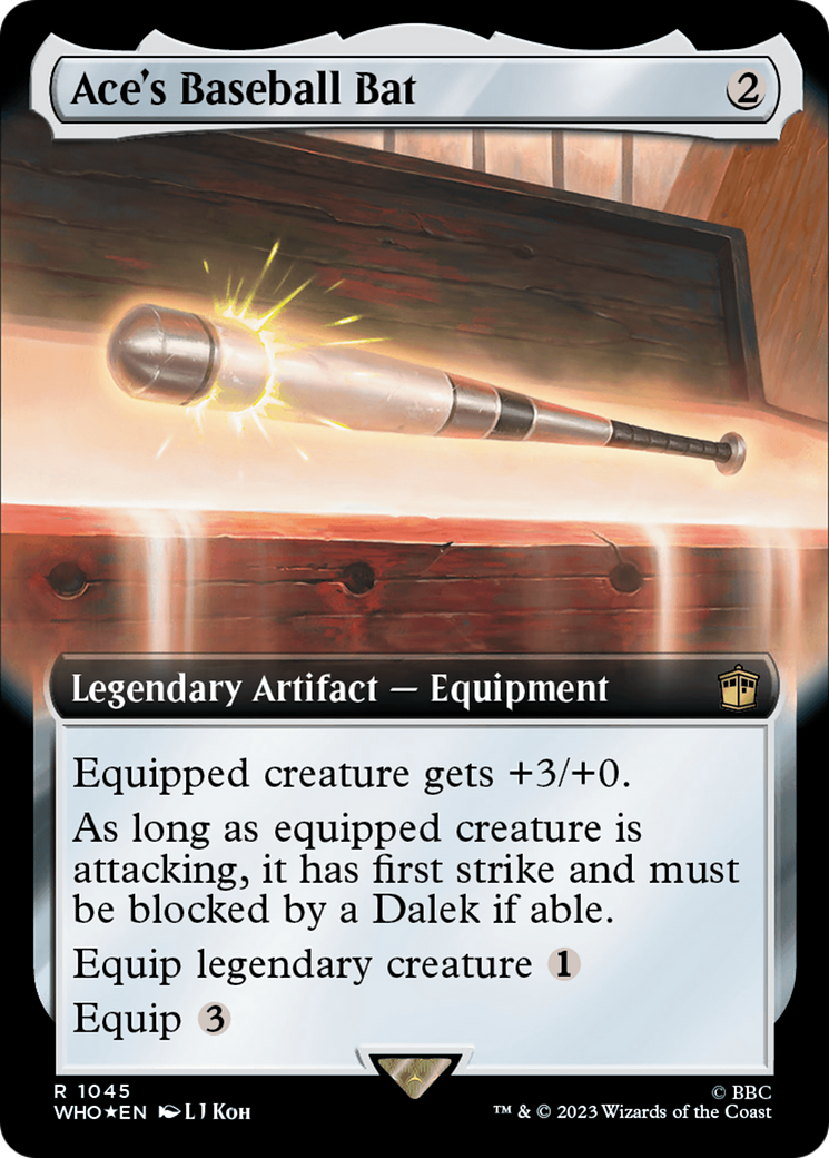 Ace's Baseball Bat (Extended Art) (Surge Foil) [Doctor Who] - Trinity Hobby