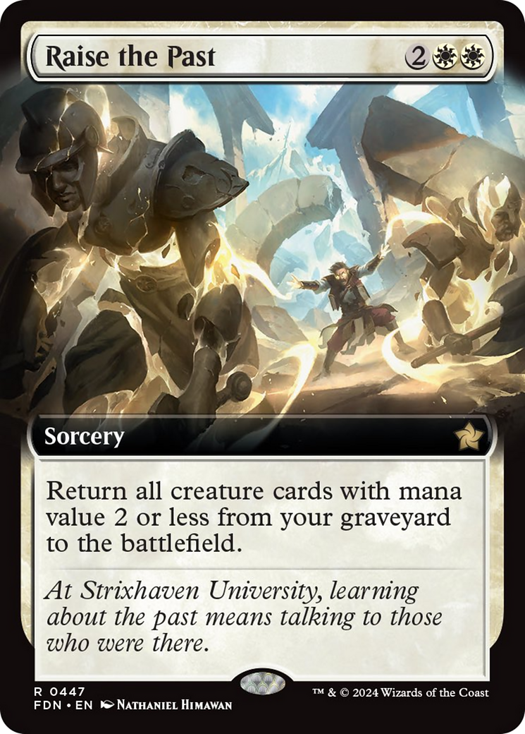 Raise the Past (Extended Art) [Foundations] - Trinity Hobby