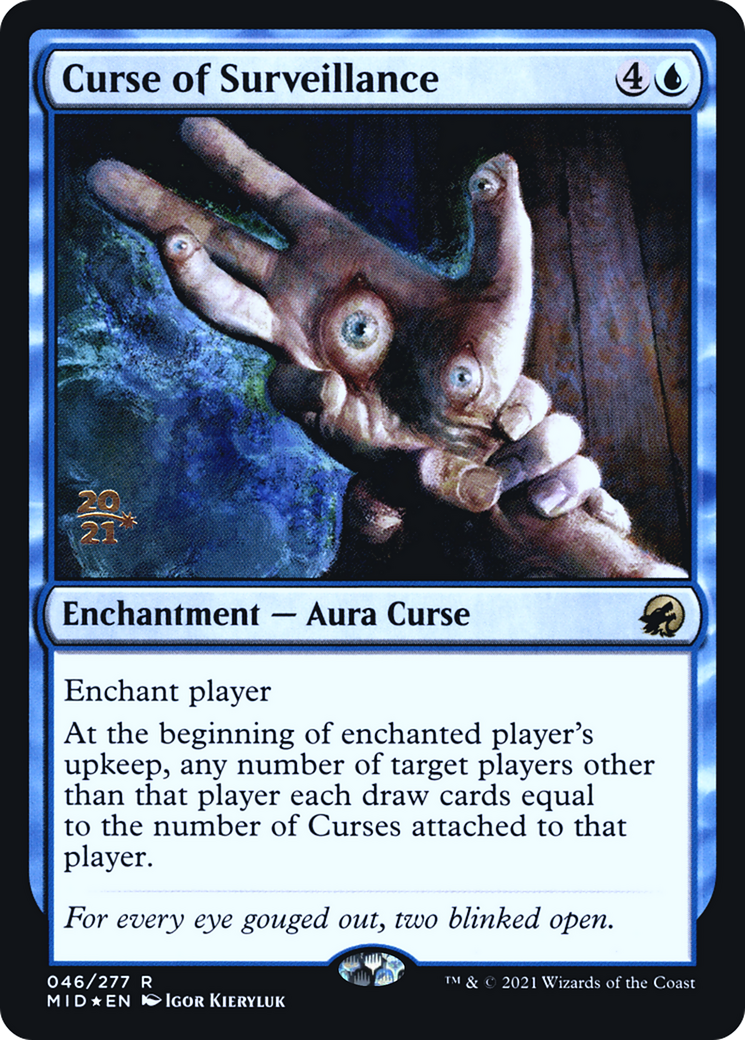 Curse of Surveillance [Innistrad: Midnight Hunt Prerelease Promos] - Trinity Hobby