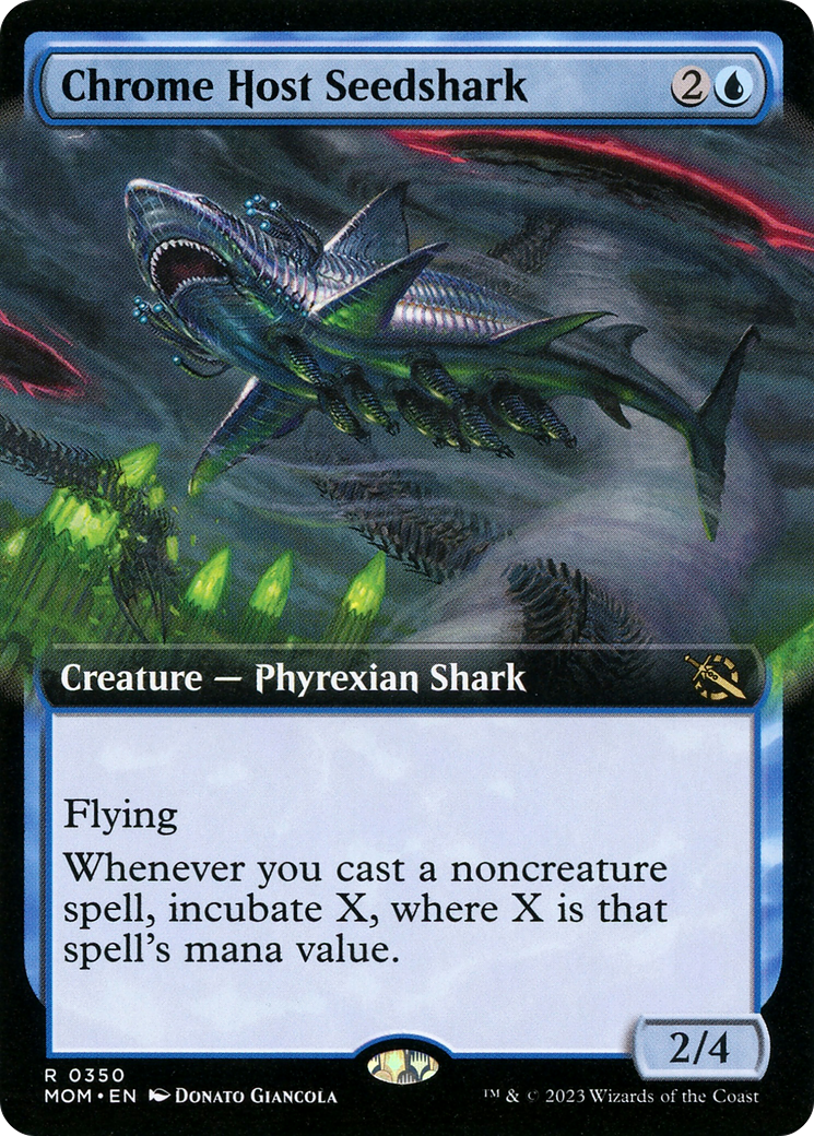 Chrome Host Seedshark (Extended Art) [March of the Machine] - Trinity Hobby