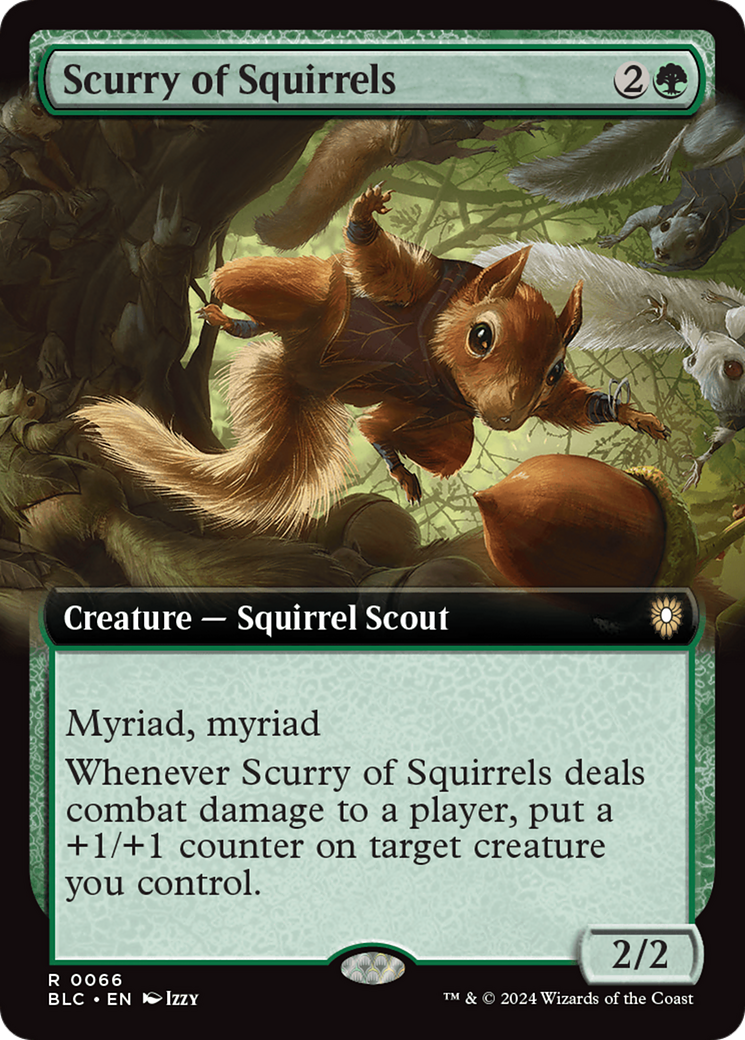 Scurry of Squirrels (Extended Art) [Bloomburrow Commander] - Trinity Hobby
