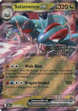 Salamence ex (Journey Together Stamped) - (114/159) Holofoil [Miscellaneous Cards & Products]