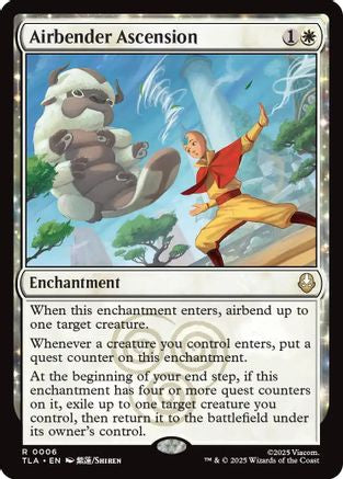 Airbender Ascension  [Foil]  (TLA-006) - [Avatar: The Last Airbender] - Trinity Hobby