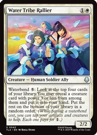 Water Tribe Rallier  [Foil]  (TLA-042) - [Avatar: The Last Airbender] - Trinity Hobby