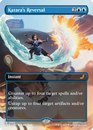 Katara's Reversal (Borderless)  [Foil]  (TLE-063) - [Avatar: The Last Airbender: Eternal-Legal] - Trinity Hobby