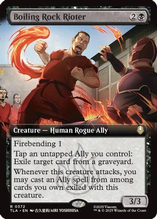 Boiling Rock Rioter (Extended Art)  [Foil]  (TLA-372) - [Avatar: The Last Airbender] - Trinity Hobby