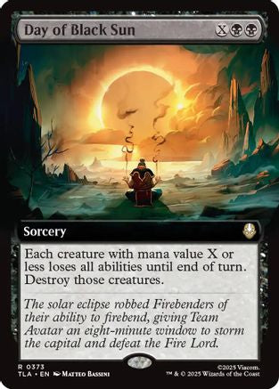 Day of Black Sun (Extended Art)  [Foil]  (TLA-373) - [Avatar: The Last Airbender] - Trinity Hobby