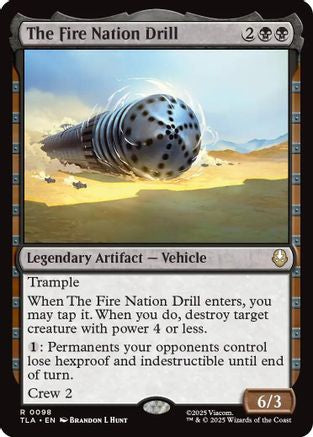 The Fire Nation Drill  [Foil]  (TLA-098) - [Avatar: The Last Airbender] - Trinity Hobby