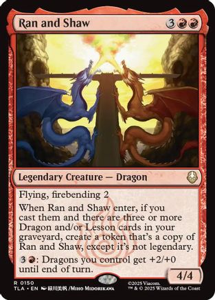 Ran and Shaw  [Foil]  (TLA-150) - [Avatar: The Last Airbender] - Trinity Hobby
