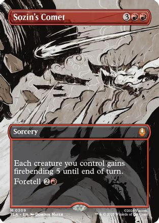 Sozin's Comet (0309) (Borderless)  [Foil]  (TLA-309) - [Avatar: The Last Airbender] - Trinity Hobby