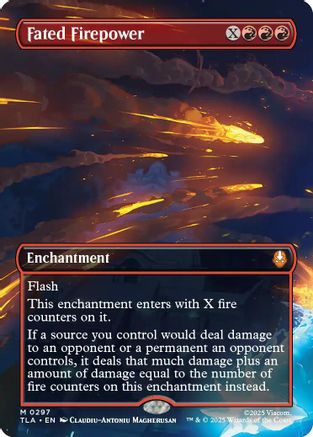 Fated Firepower (Borderless)  [Foil]  (TLA-297) - [Avatar: The Last Airbender]