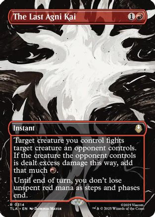 The Last Agni Kai (Borderless)  [Foil]  (TLA-314) - [Avatar: The Last Airbender] - Trinity Hobby
