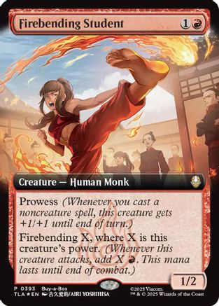 Firebending Student (Extended Art)  [Foil]  (BABP-393) - [Buy-A-Box Promos] - Trinity Hobby