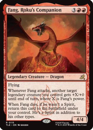 Fang, Roku's Companion  [Foil]  (TLE-115) - [Avatar: The Last Airbender: Eternal-Legal] - Trinity Hobby